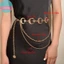 Sund Multilayer Punk Gothic Sun Eo Dây Kim Loại Thắt Lưng Nữ Đầm Trang Sức Dây Thắt Lưng VN