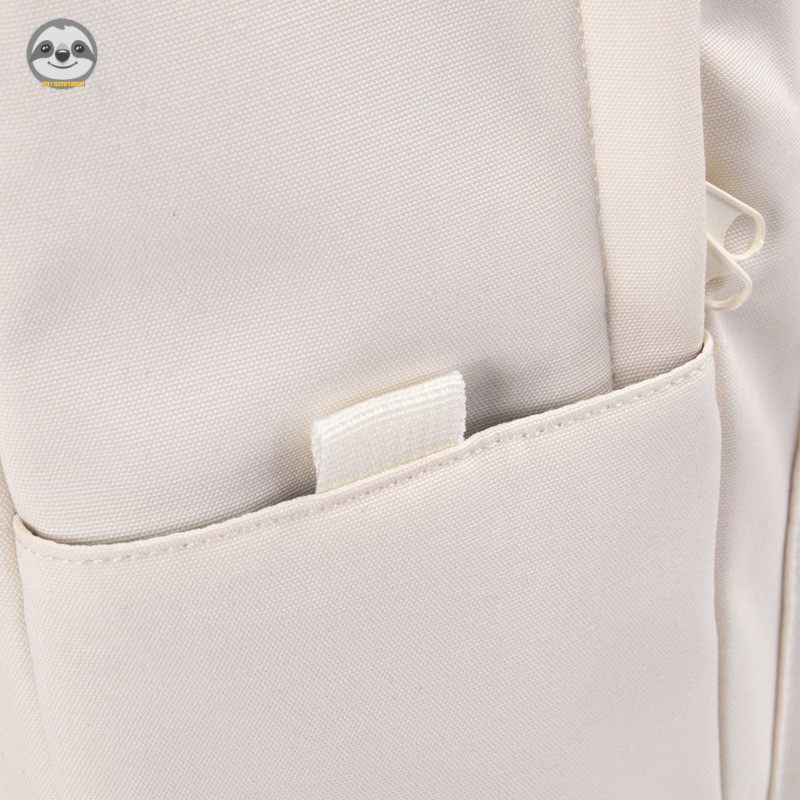 Phong cách Nhật Bản Muji Style / Màu trơn chống nước kèm ba lô USB / Ba lô du lịch máy tính giải trí