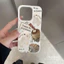 ibumpers Ốp Điện Thoại iPhone Hàn Quốc Xinh Họa Tiết Thỏ Cho IPhone 16 15 14 12 13 11 Pro Max IP 7 8 Plus X XS XR Ốp Lưng Ống Hút Lúa Mì Phân Hủy Thân Thiện Với Môi Trường