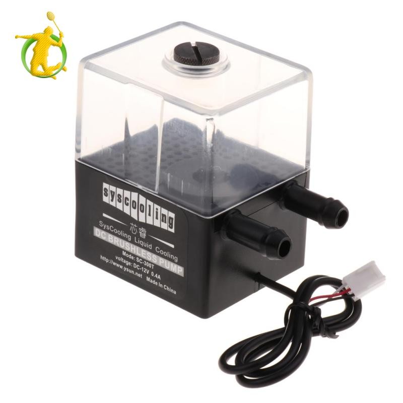 Bình chứa máy bơm làm mát nước im lặng DC12V 300L / h để làm mát CPU PC