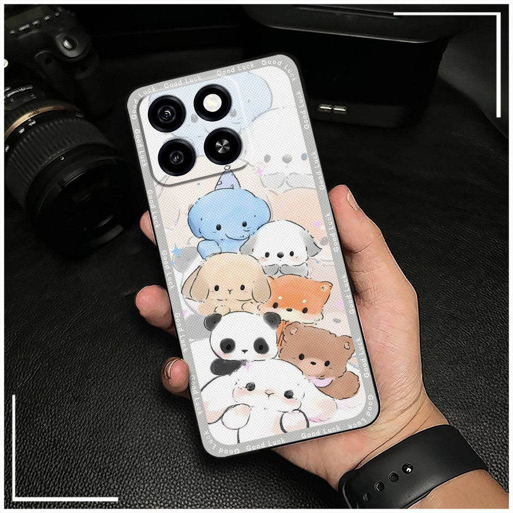 Ốp Lưng Mềm ZTE Blade A35/A55, thiết kế hoạt hình động vật, silicone TPU, bảo vệ toàn bộ, bền
