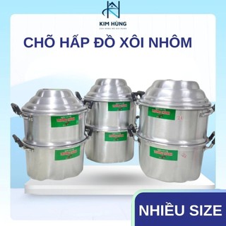 [Giá Xưởng] Chõ hấp đồ xôi nhôm size 20, 22, 24 cm chõ đồ, xửng hấp xôi 1, 2, 3 cân gạo