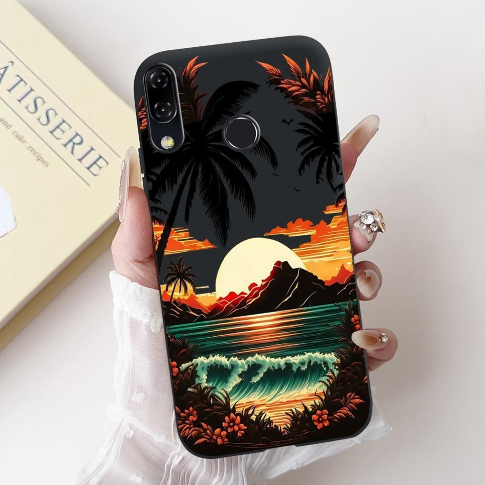 Họa tiết thời trang Vỏ động vật đáng yêu hoa cho ASUS Zenfone 5 5Z ZE620KL ZS620KL Vỏ điện thoại Vỏ silicon lỏng mềm mờ