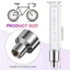 2 Chiếc Đèn LED Bánh Xe Đạp, Nắp Van Nhiều Màu Nhựa, Phụ Kiện Đi Xe Đạp Ánh Sáng Neon Lấp Lánh Mát