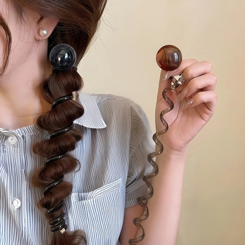 Dây Điện Thoại Retro Dây Buộc Tóc 2026 Phong Cách Mới Cao Cấp Cảm Giác Buộc Tóc Nữ