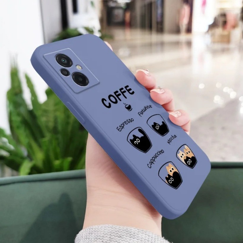 Cà Phê Mèo Dễ Thương Ốp Lưng Điện Thoại Honor X9C Smart X8C X7B X7 X9A X9B X8B X8 X8A X7A Ốp Lưng Silicon Mềm Chống Sốc