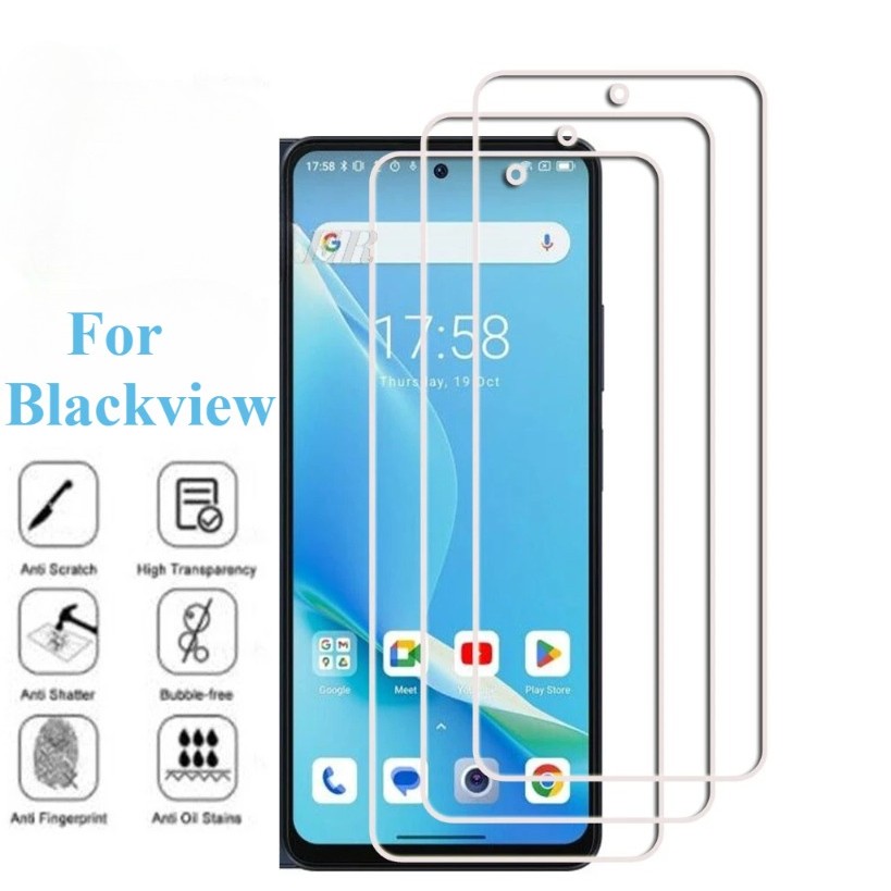Dành Cho Blackview Wave 8C 8 6C 1-3 Chiếc HD Kính Cường Lực Cho Blackview Shark Color 9 8 Kính Trong Suốt Bảo Vệ Màn Hình Điện Thoại Siêu Mỏng Kính Bảo Vệ Chống Thấm Nước Phim