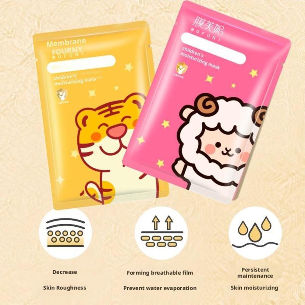 Mặt nạ hoạt hình trẻ em Dưỡng ẩm sâu Chăm sóc dưỡng ẩm Nuôi dưỡng da Mặt không gây kích ứng C2n7