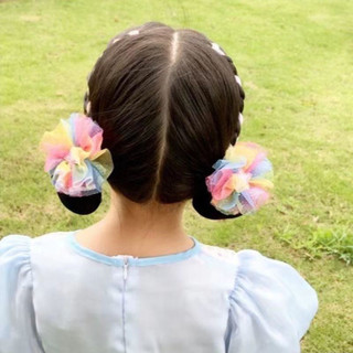 Trẻ em mũ lưới giữ tóc kiểu công chúa cho bé gái, bộ phụ kiện tóc WNG1
