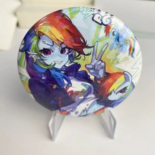 My Little Pony Rainbow Hoạt Hình Dễ Thương Huy Hiệu Nút Cài Áo Cosplay Bộ Sưu Tập Đồ Chơi Túi Trang Trí Quà Tặng