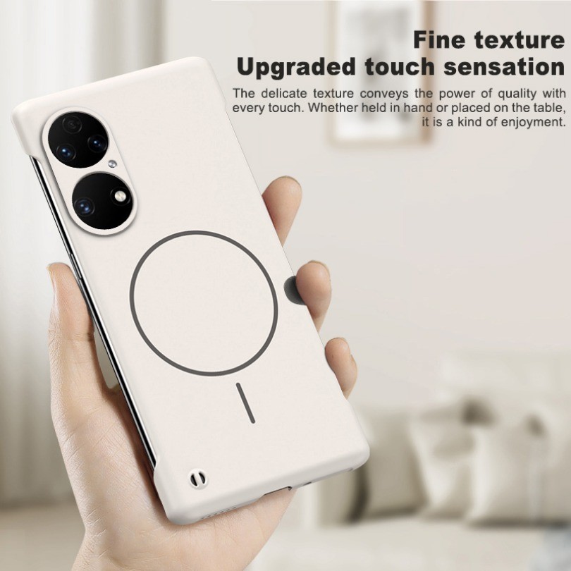 Ốp điện thoại làm mát không khung PC cứng siêu mỏng cho Huawei P50 P50 Pro Vỏ chống sốc từ tính