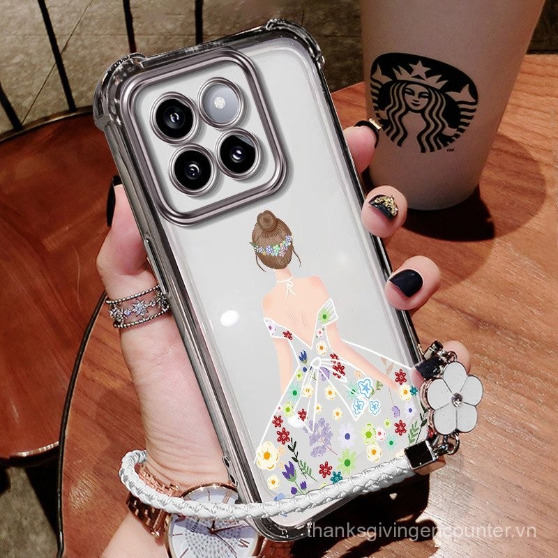 Ốp lưng điện thoại Infinix Smart 9, Infinix Hot 50i, viền sáng bóng, vỏ trong suốt, bốn góc chống sốc sjfsmlhq