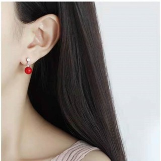 ✨✨Bông Tai Ngọc Trai Sang Trọng Bạc 925 Bông Tai Trang Sức Đơn Giản Dài Không Gây Dị Ứng Bông Tai 25.6.5