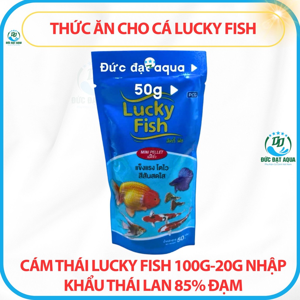 cám cá LUCKY FISH -20g-50g-100g nhập khẩu thái lan Phù Hợp Cho Mọi Loài Cá 7