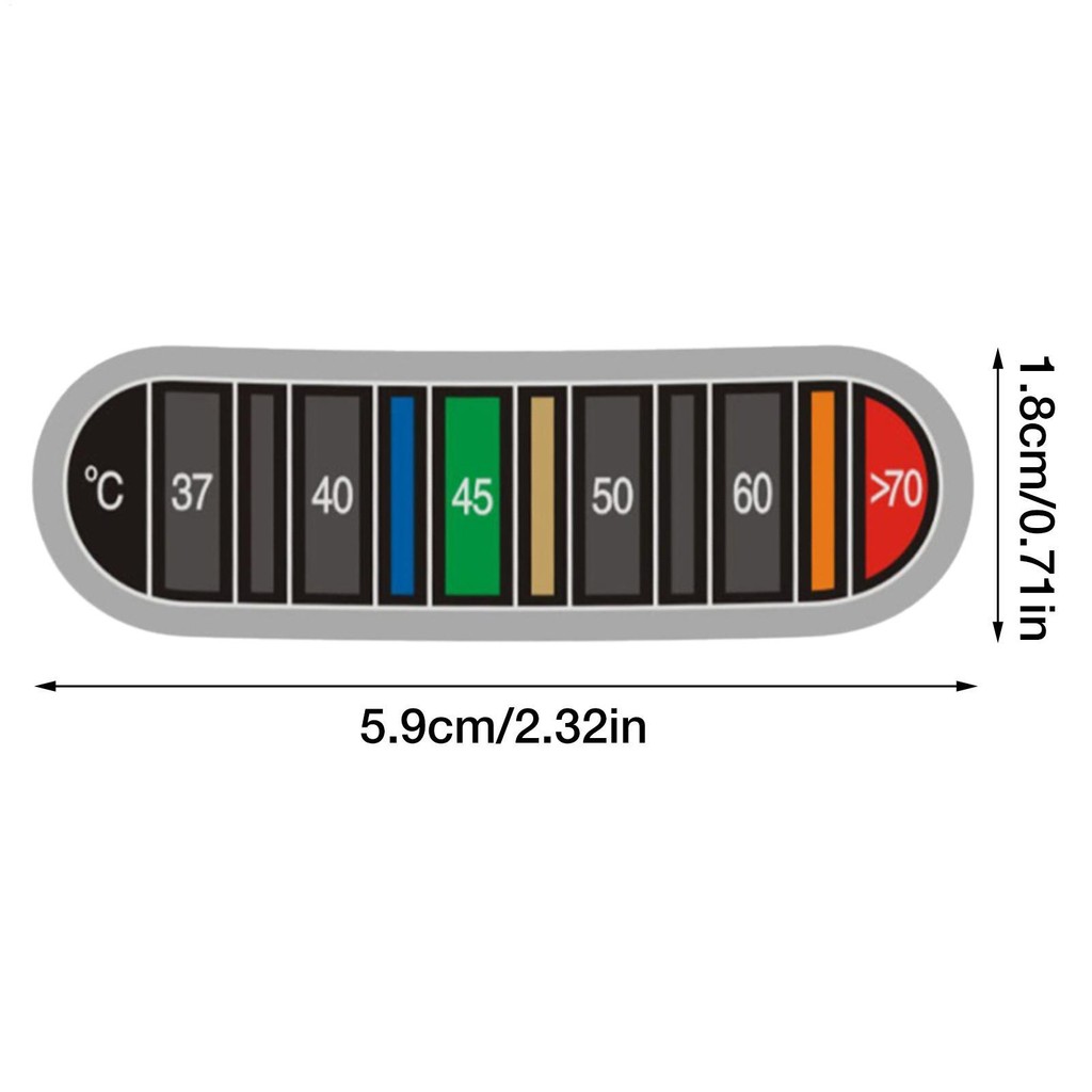 Bottle Thermometer Sticker Reusable Color Change Band for Home Or OfficeCoffee Cup Thermometer Strip Adhesive jiwvn