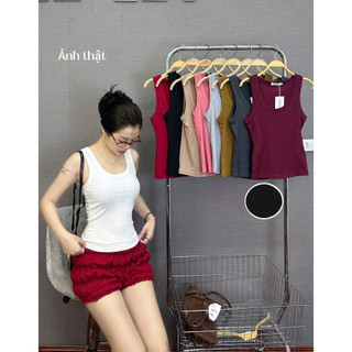 Áo ba lỗ trơn viền bản to / Áo thun fom ôm body chất tăm lạnh -095 Hivaxin