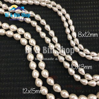 Hạt Trai Chuỗi Ngọc Nhân Tạo Hình Giọt Nước Làm Dây Chuyền, Vòng Tay, Trang sức Thủ Công