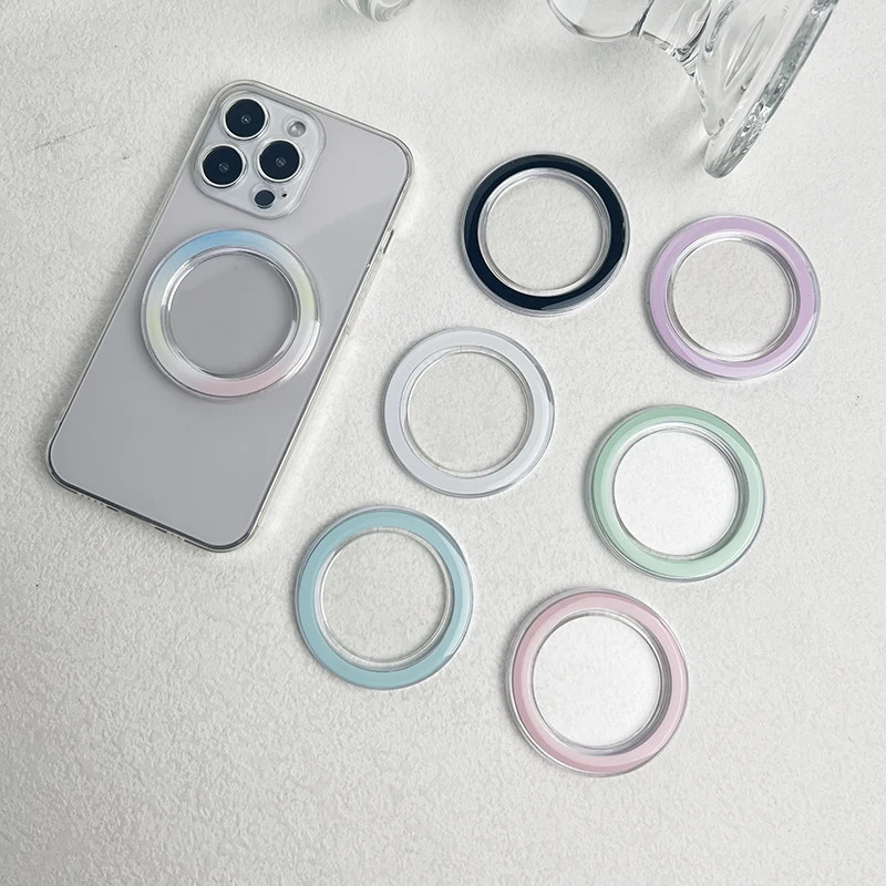 Chất Lượng Cao Tròn Socket Từ Đế Miếng Dán Cho IPhone 16 15 13 Pro Max Magsafe Ổ Cắm Bỏ Túi Giá Đỡ