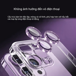 Miếng dán camera iPhone lấp lánh nhiều màu, chống trầy – Dành cho iPhone 17 16 15 14 13 12 11 Pro Max 11 12 13 mini