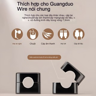 Kẹp giữ dây cáp nam châm, bám chắc, không dễ rơi, tháo lắp tiện lợi – Dùng cho bàn làm việc, xe hơi