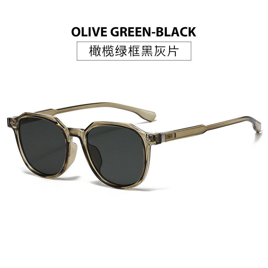 Phiên bản Hàn Quốc Kính râm vuông cổ điển unisex mặt tròn mỏng hơn