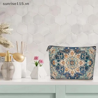 Túi đựng mỹ phẩm phong cách dân tộc SRVN Boho Túi đựng đồ đa chức năng di động Túi vệ sinh du lịch Túi đựng đồ trang điểm dung tích lớn cho bé gái.
