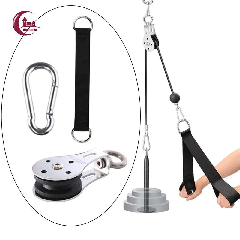 Ròng rọc nâng vòng bi bánh xe treo có dây Carabiner Bánh xe đơn Tắt ...