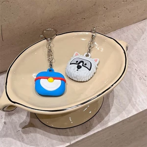 Dễ Thương Doremon Airtag Trường Hợp Định Vị Theo Dõi Thiết Bị Chống Mất Chất Liệu pvc Hoạt Hình + Khóa Phong Cách Hoạt Hình