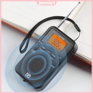Đài FM AM Màn hình LCD Đài phát thanh bỏ túi Đài phát thanh di động để sử dụng ngoài trời và khẩn cấp trong nhà [jennie1.vn]