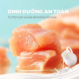 Thanh súp thưởng sữa dê PetQ15gr - vị vitamin, dầu cá, cỏ mèo cho mèo mọi lứa tuổi