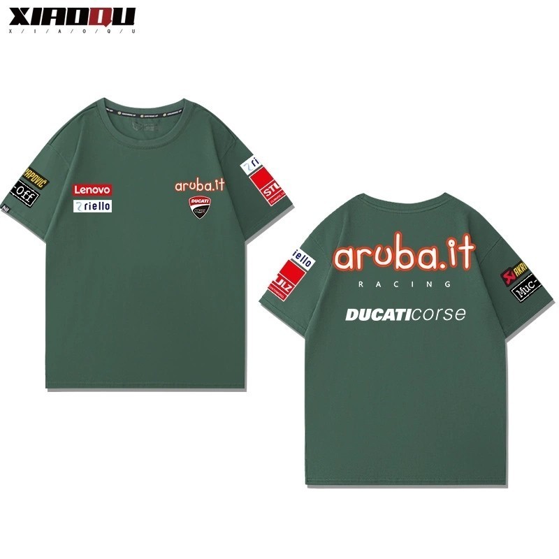 Xe Máy Ducati Hạng Nặng Tay Ngắn Nam Nữ 2024, Áo Thun Cotton Phong Cách Mới Mùa Hè