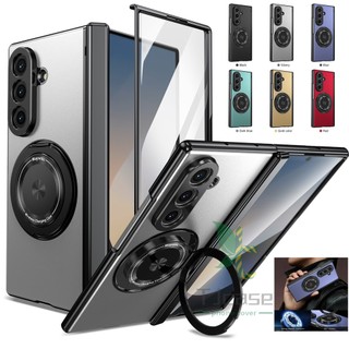 Giá đỡ xoay 360 Vỏ bọc từ tính trên xe Samsung Galaxy Z Fold 7 6 5 4 3 SE AG Vỏ bản lề vòng mờ