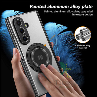 Giá đỡ xoay 360 Vỏ bọc từ tính trên xe Samsung Galaxy Z Fold 7 6 5 4 3 SE AG Vỏ bản lề vòng mờ