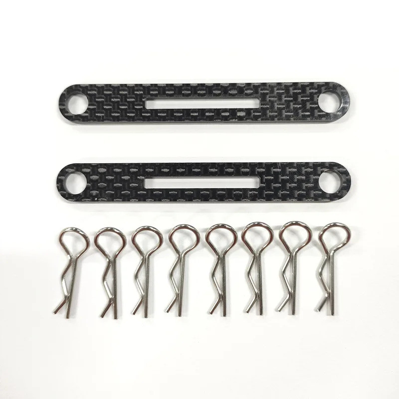 2 Chiếc Sợi Carbon Vỏ Bài Menber Hỗ Trợ Gắn Cho 1 / 10 RC Xe TAMIYA TT02 XV01