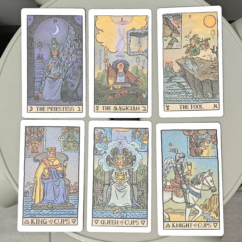 10.3 * 6cm Akashic Eye Tarot 78 Chiếc Thẻ Tarot Hiển Thị Hình Ảnh Ngược ...