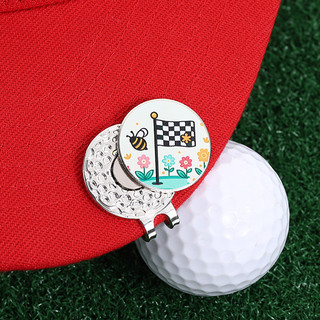 Hoa Dễ Thương Ong Cờ Men Mũ Golf Kẹp Sáng Tạo Ngộ nghĩnh Kim Loại Mũ Bóng Chày Pin Quà Tặng Cho Bạn Bè