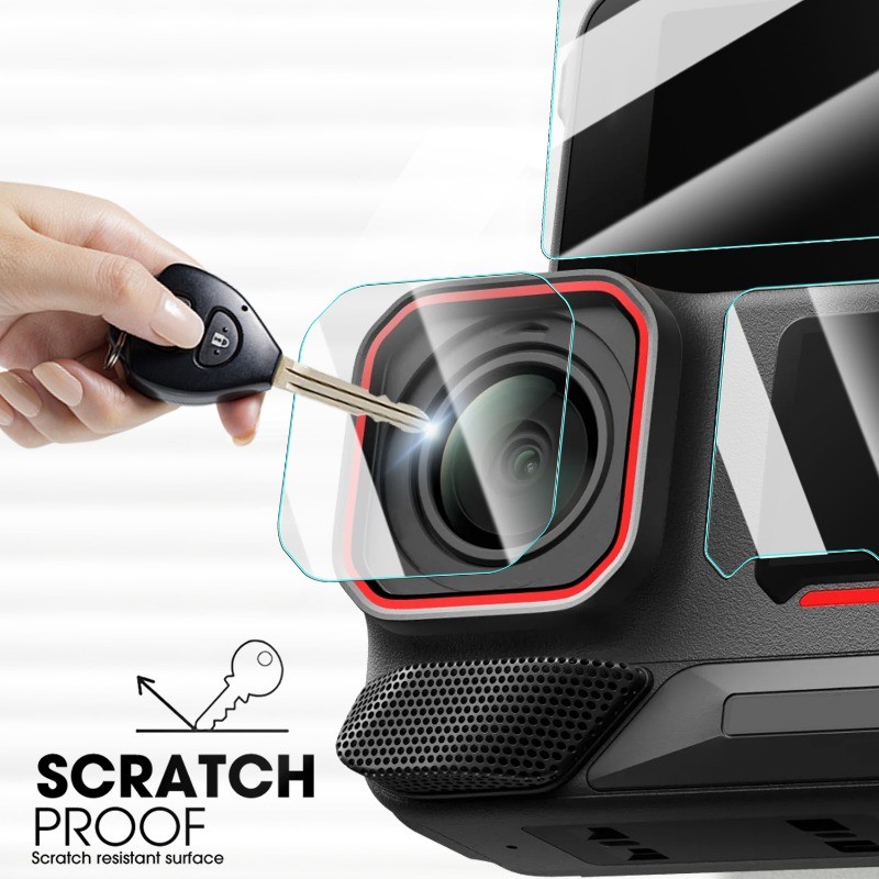 Phim mặt trước mềm chống trầy xước siêu mỏng cho Insta 360 Ace Pro 2 - HD Clear Full Cover Kính cường lực bảo vệ mặt sau - Phụ kiện bảo vệ màn hình ống kính