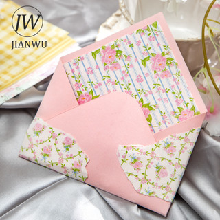 JIANWU Hoa Ghi Chú Series Vintage Hoa Họa Tiết Phong Cảnh Cắt Dán Sổ Lưu Niệm Chất Liệu Giấy Sáng Tạo Rác Tạp Chí Văn Phòng Phẩm