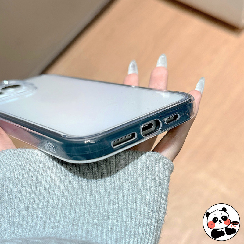 Ốp Điện Thoại Viền Màu Cho Redmi Note 14 13 11 Pro Plus 12 Turbo Pro 11S Pro + 5G 4G Ốp Lưng Sang Trọng Dễ Thương Đơn Giản Trong Suốt Chống Rơi Vỏ Mềm