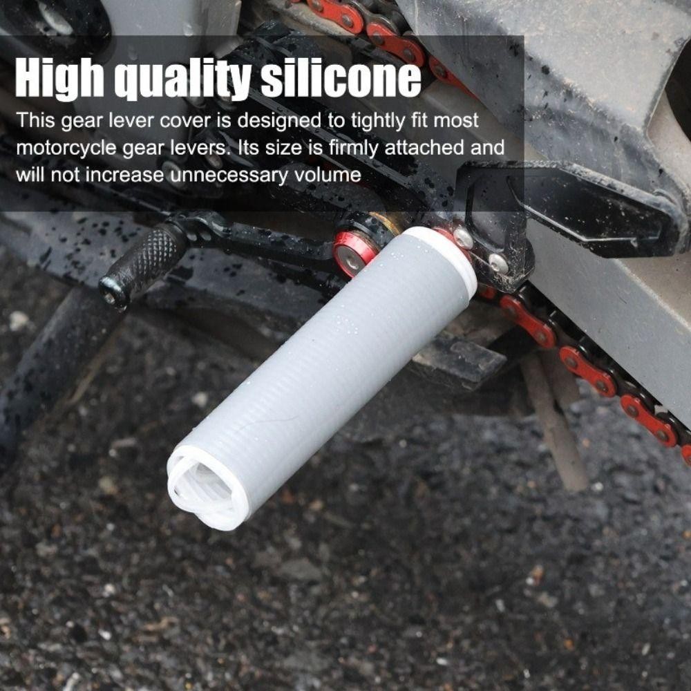 FANIELLAPOWELL 1 / 2 Chiếc Cần Số Xe Máy, Cần Số Có Thể Tháo Rời Đa Năng Cần Số Bảo Vệ, Phụ Kiện Để Chân Xe Máy Linh Hoạt Silicon
