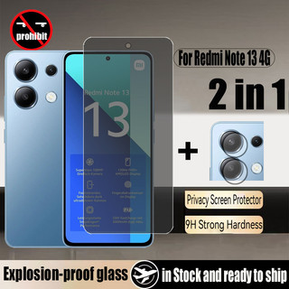 Kính cường lực chống nhìn trộm 2 trong 1 Redmi Note 13 4G Bảo vệ màn hình riêng tư cho Xiaomi Redmi Note 13 12 11 Pro Plus 14 4G 5G & Phim ống kính máy ảnh