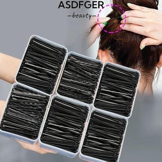 ASDFGER 60 / 240 Kẹp Tóc Đen Hình Chữ U Vô Hình Dùng Một Lần Sóng