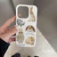ibumpers Ốp Điện Thoại iPhone Hàn Quốc Xinh Họa Tiết Thỏ Cho IPhone 16 15 14 12 13 11 Pro Max IP 7 8 Plus X XS XR Ốp Lưng Ống Hút Lúa Mì Phân Hủy Thân Thiện Với Môi Trường