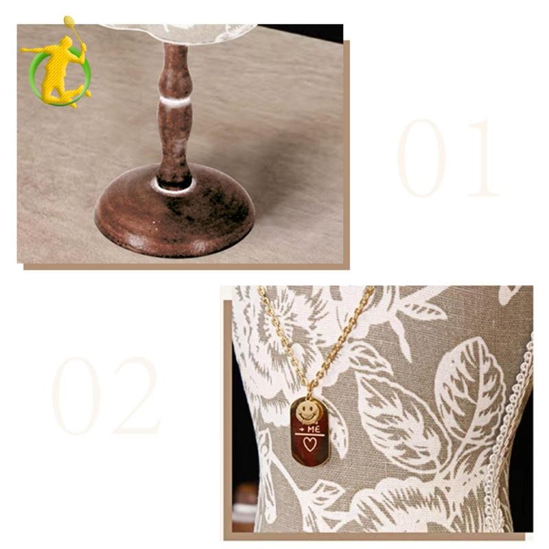 Vòng Cổ Bảo Quản Giá Đỡ Trang Sức Thanh Lịch Mannequin Họa Tiết Hoa Trang Trí Dây Chuyền Trang Sức Tổ Chức Cho Mặt Bàn