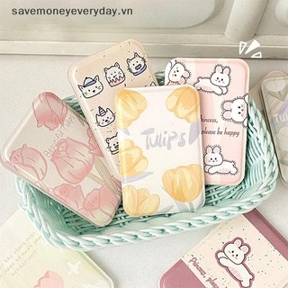 [savemoneyeveryday] Gương trang điểm để bàn Da màu trơn Đơn giản Di động Gương trang điểm cầm tay có thể gập lại dành cho học sinh Gương bỏ túi nhỏ gọn dễ thương [vn]