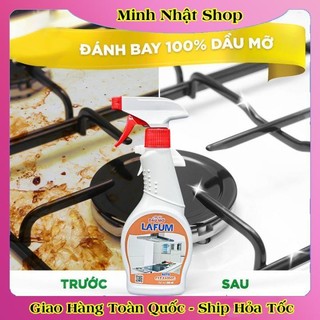 Tẩy dầu mỡ,tẩy nhà bếp, tẩy hút mùi, bếp gas, bếp từ, đáy xoong, đáy chảo LAFUM
