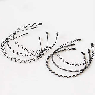 Unisex Sóng Tóc Chống Trơn Trượt Đầu Kim Loại Có Thể Điều Chỉnh Di Động Nhẹ Có Thể Tái Sử Dụng Cho Thể Thao Ngoài Trời Yoga