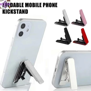 Giá đỡ điện thoại di động RTJIFSS99, Giá đỡ điện thoại có thể gập lại bằng nhựa đen bạc đỏ hồng, Giá đỡ điện thoại di động siêu mỏng có thể gập lại để bàn
