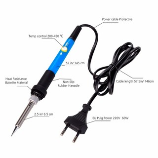 Bộ 15 Món Mỏ Hàn Thiếc 60W Điều Chỉnh Nhiệt Độ, Màn Hình LCD, Chất Lượng Cao, Giá Tốt