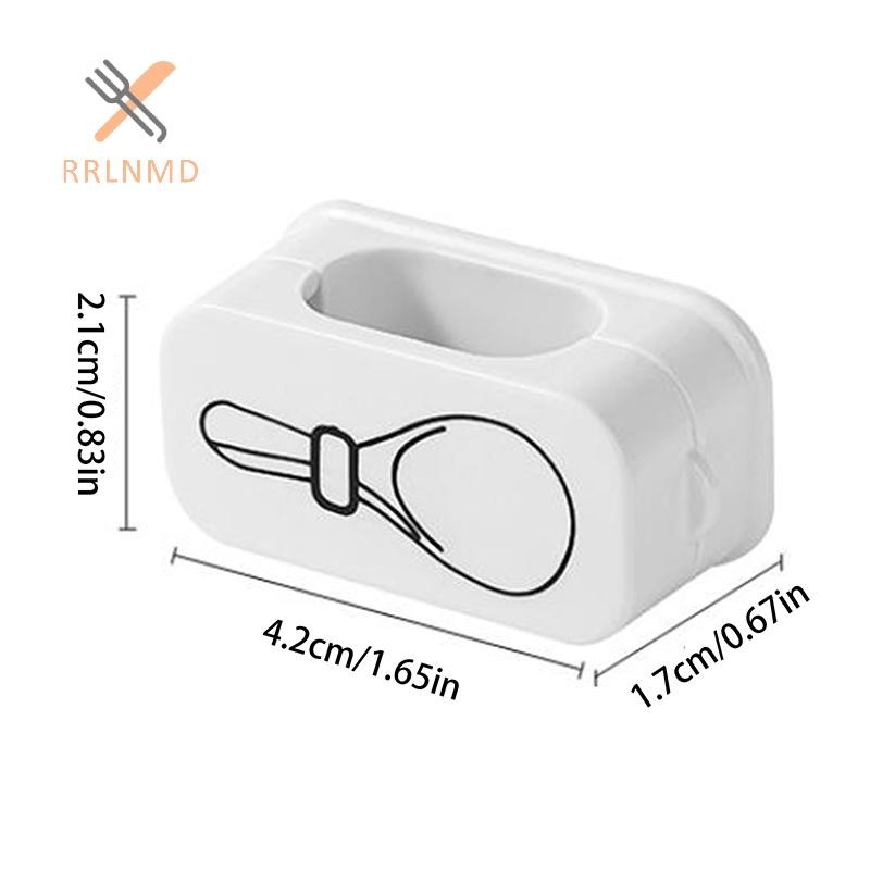 RRLNMD Dính Thìa Cơm Giá Để Đồ Nhà Bếp Treo Tường Nồi Thìa Kệ Vị Trí Giá Trắng Đen Nhà Bếp Sắp Xếp MỚI